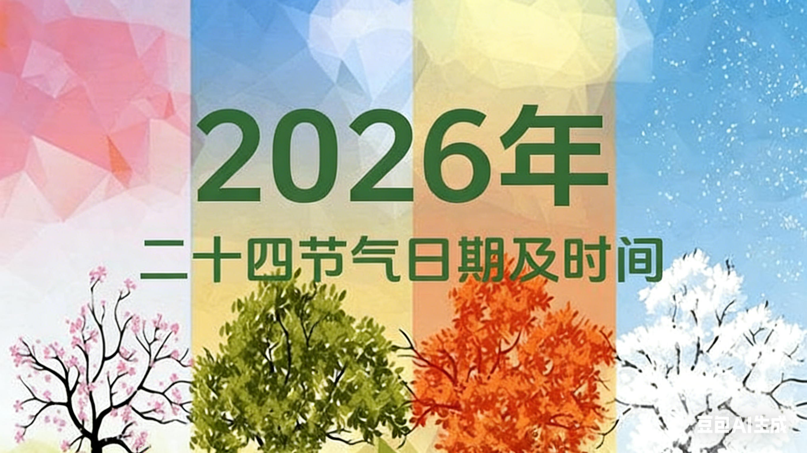 2026年节气表